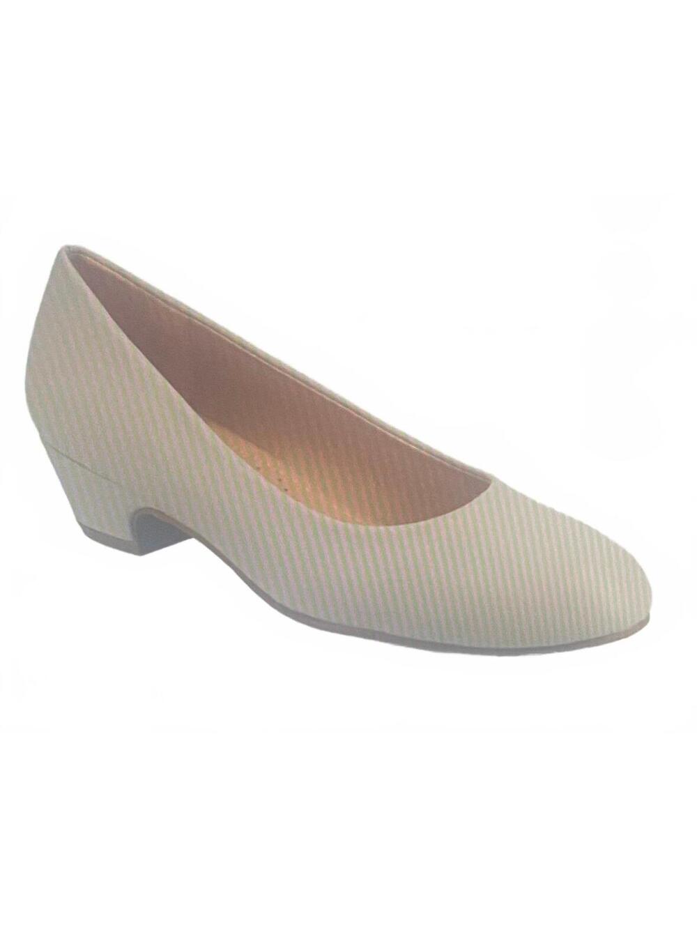 Journee Saar Comfort Insole Round Toe Block Heel Pumps Grey Size 7.5